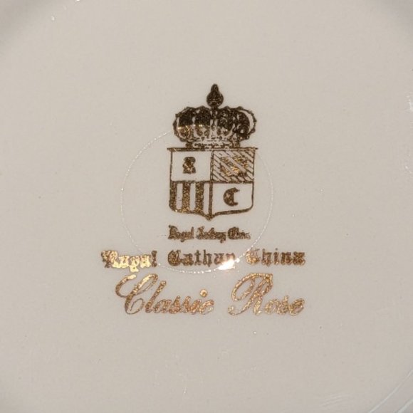 Vintage Royal Cathay Porcelain China 12 Salad / 13 Dessert Plates - Picture 2 of 4